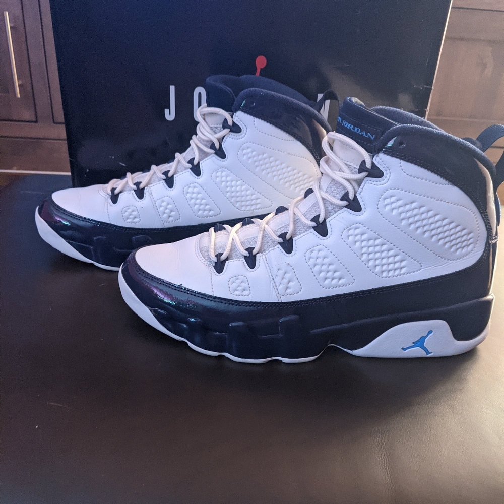 Air Jordan 9 White/University Blue